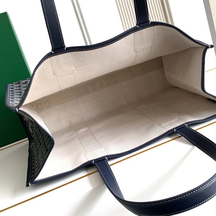 GOYARD 020220 キャンバス ネイビー ショルダーバッグ、ハンドバッグ、トートバッグ キャンバス 45x32x15cm サイズ:45x32x15cm