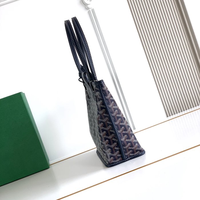 GOYARD S5503 キャンバス、レザー グレー ショルダーバッグ、ミニバッグ、ハンドバッグ キャンバス、レザー、ミニ 20x20x10cm サイズ:20x20x10cm