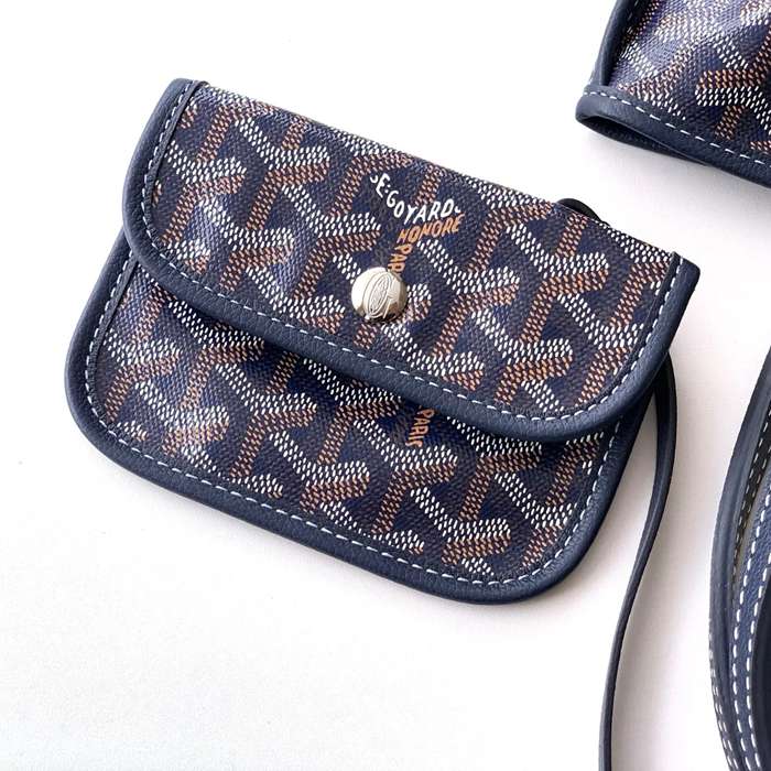 GOYARD S5503 キャンバス、レザー グレー ショルダーバッグ、ミニバッグ、ハンドバッグ キャンバス、レザー、ミニ 20x20x10cm サイズ:20x20x10cm