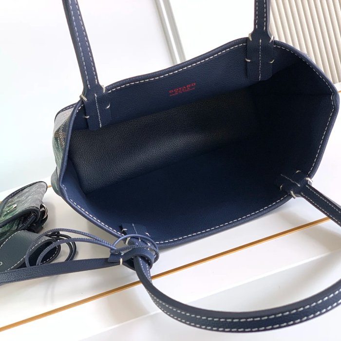 GOYARD S5503 キャンバス、レザー グレー ショルダーバッグ、ミニバッグ、ハンドバッグ キャンバス、レザー、ミニ 20x20x10cm サイズ:20x20x10cm