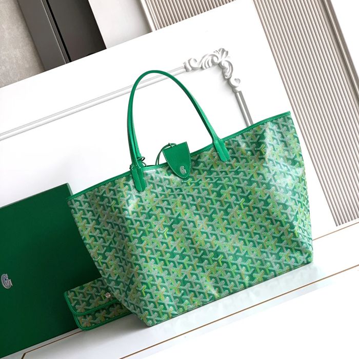 GOYARD 6603 キャンバス、レザー ショルダーバッグ、ハンドバッグ キャンバス、レザー、大 34x28x15cm サイズ:34x28x15cm