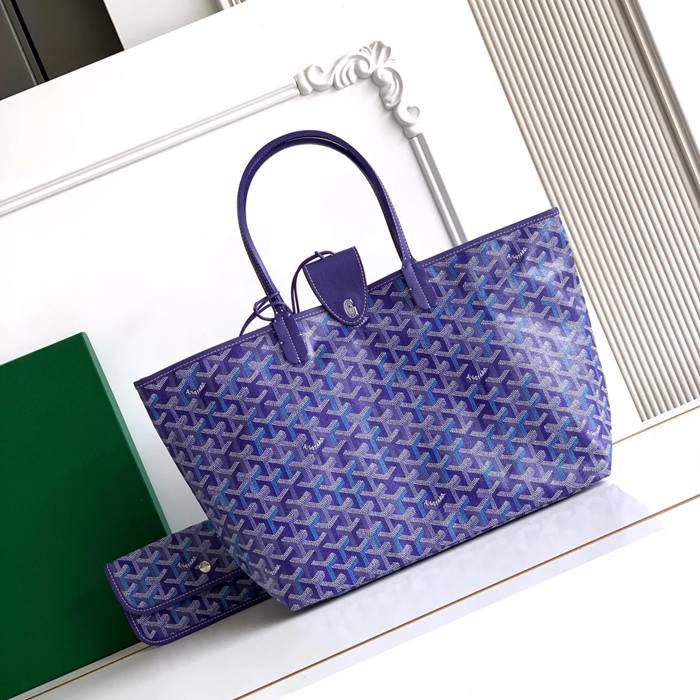 GOYARD 6603 キャンバス、レザー ショルダーバッグ、ハンドバッグ キャンバス、レザー、大 34x28x15cm サイズ:34x28x15cm