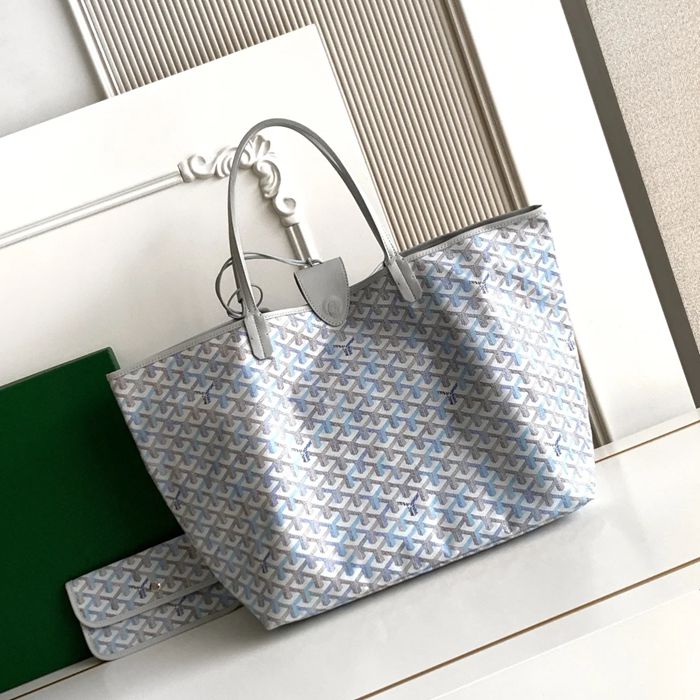 GOYARD 6603 キャンバス、レザー ショルダーバッグ、ハンドバッグ キャンバス、レザー、大 サイズ:47/34×27×14cm