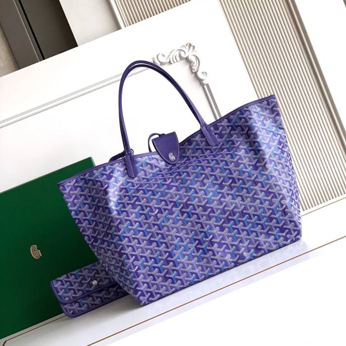 GOYARD 6603 キャンバス、レザー ショルダーバッグ、ハンドバッグ キャンバス、レザー、大 サイズ:47/34×27×14cm