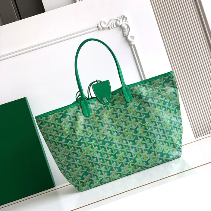 GOYARD 6603 キャンバス、レザー ショルダーバッグ、ハンドバッグ キャンバス、レザー、大 サイズ:47/34×27×14cm