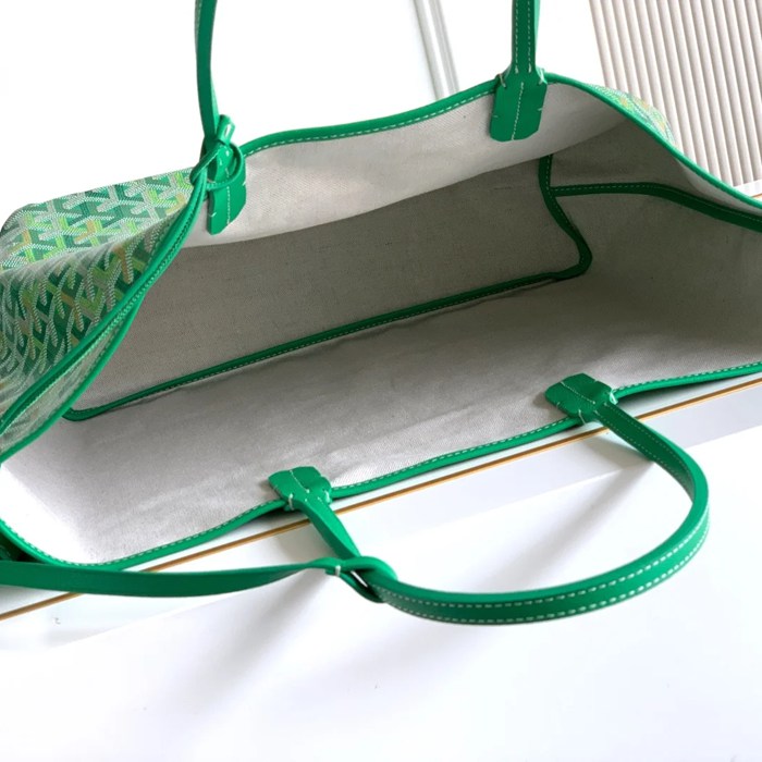 GOYARD 6603 キャンバス、レザー ショルダーバッグ、ハンドバッグ キャンバス、レザー、大 サイズ:47/34×27×14cm