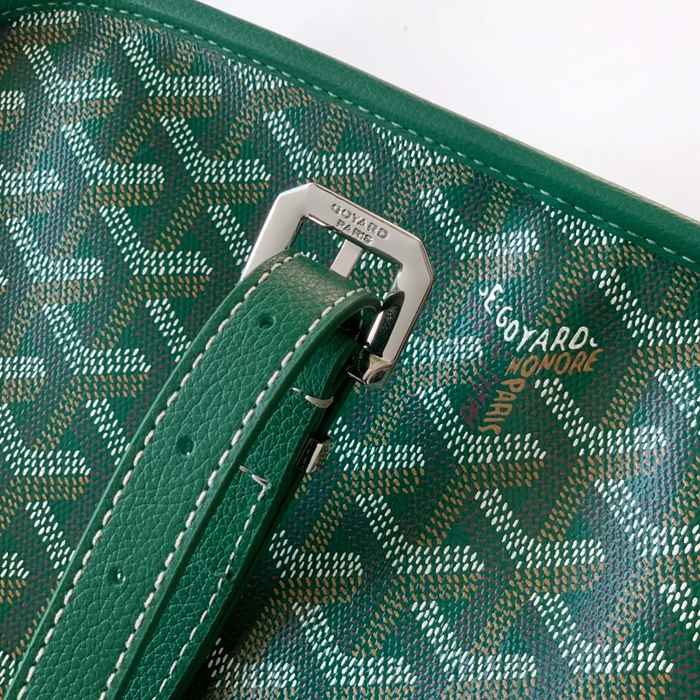 GOYARD 020183 キャンバス グリーン 斜め掛けバッグ、ハンドバッグ キャンバス、中 29x23cm サイズ:29x23cm