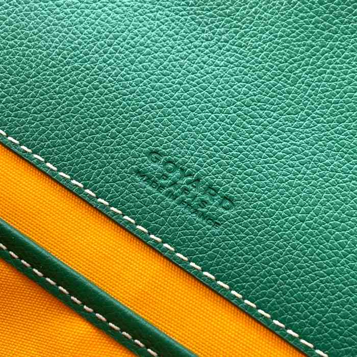 GOYARD 020183 キャンバス グリーン 斜め掛けバッグ、ハンドバッグ キャンバス、中 29x23cm サイズ:29x23cm