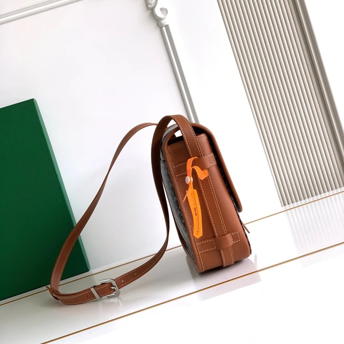 GOYARD 020183 キャンバス ブラウン 斜め掛けバッグ、ハンドバッグ キャンバス、中 29x23cm サイズ:29x23cm