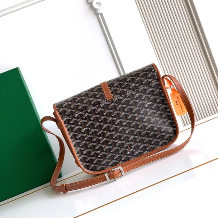 GOYARD 020183 キャンバス ブラウン 斜め掛けバッグ、ハンドバッグ キャンバス、中 29x23cm サイズ:29x23cm