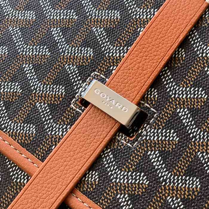 GOYARD 020183 キャンバス ブラウン 斜め掛けバッグ、ハンドバッグ キャンバス、中 29x23cm サイズ:29x23cm