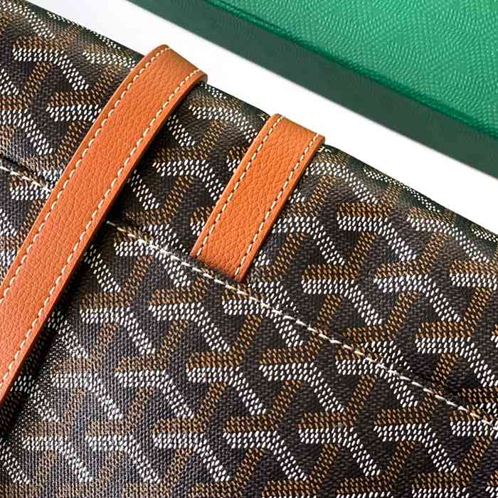 GOYARD 020183 キャンバス ブラウン 斜め掛けバッグ、ハンドバッグ キャンバス、中 29x23cm サイズ:29x23cm