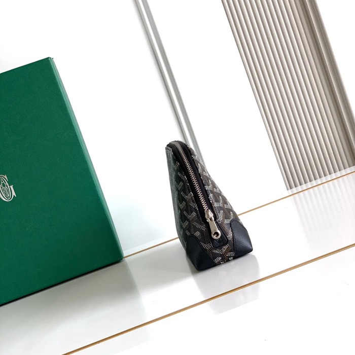 GOYARD 6107 レザー ブラック ハンドバッグ、ハンドバッグ ヴァンドーム、レザー、クラシック 18x13.5cm サイズ:18x13.5cm