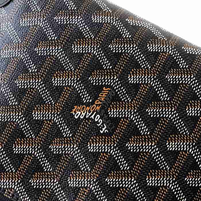 GOYARD 6107 レザー ブラック ハンドバッグ、ハンドバッグ ヴァンドーム、レザー、クラシック 18x13.5cm サイズ:18x13.5cm