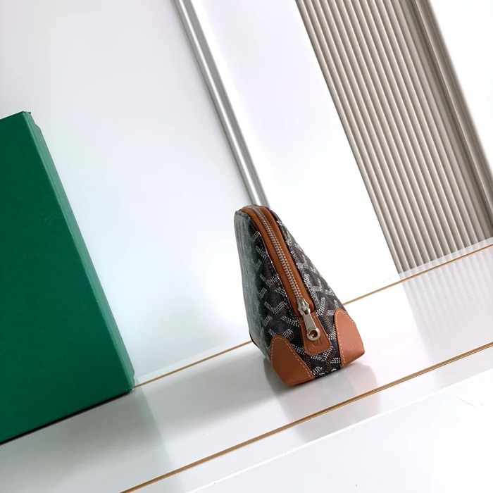 GOYARD 6107 レザー ブラウン ハンドバッグ、ハンドバッグ ヴァンドーム、レザー、クラシック 18x13.5cm サイズ:18x13.5cm