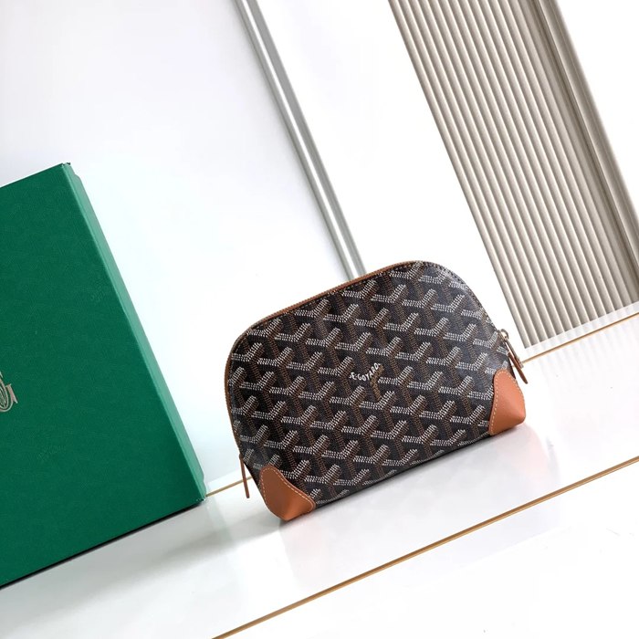 GOYARD 6107 レザー ブラウン ハンドバッグ、ハンドバッグ ヴァンドーム、レザー、クラシック 18x13.5cm サイズ:18x13.5cm