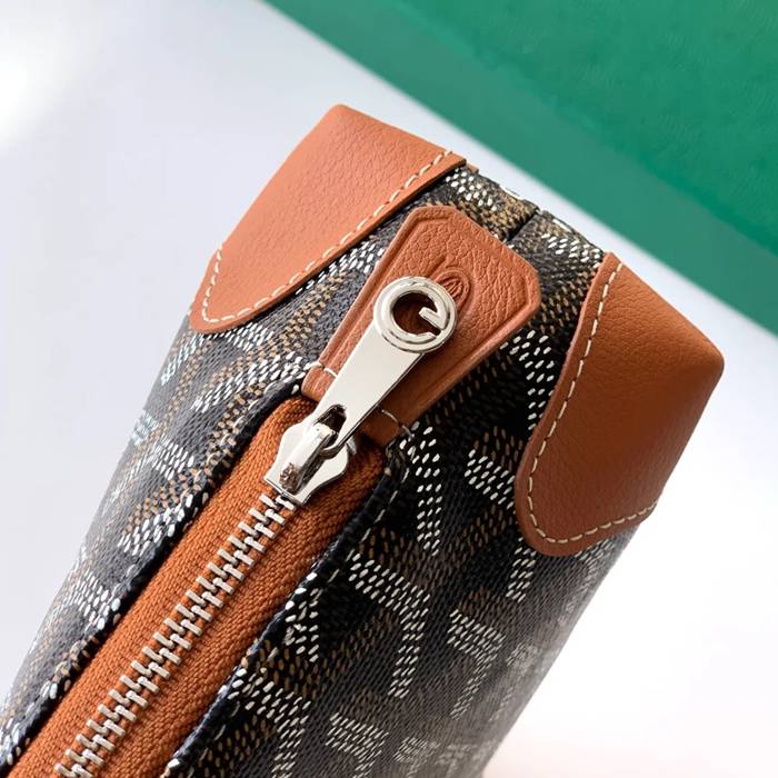 GOYARD 6107 レザー ブラウン ハンドバッグ、ハンドバッグ ヴァンドーム、レザー、クラシック 18x13.5cm サイズ:18x13.5cm