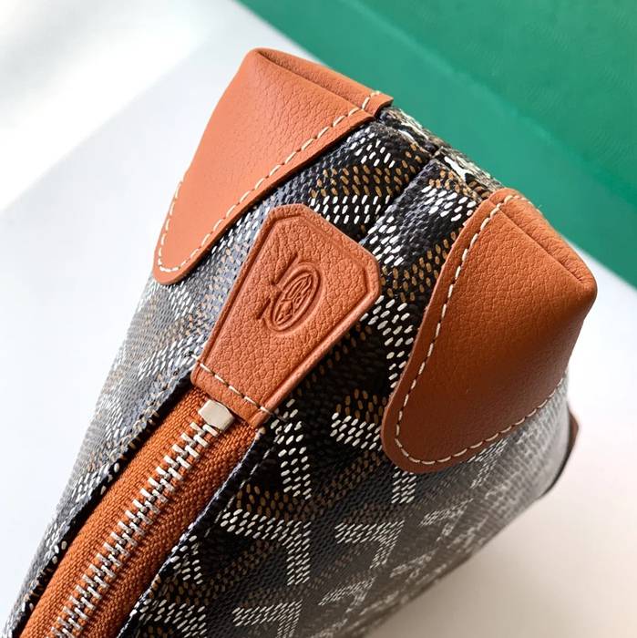 GOYARD 6107 レザー ブラウン ハンドバッグ、ハンドバッグ ヴァンドーム、レザー、クラシック 18x13.5cm サイズ:18x13.5cm