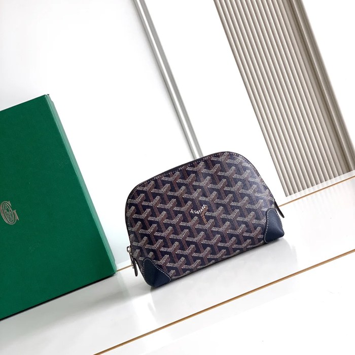 GOYARD 6107 レザー ブルー ハンドバッグ、ハンドバッグ ヴァンドーム、レザー、クラシック 18x13.5cm サイズ:18x13.5cm