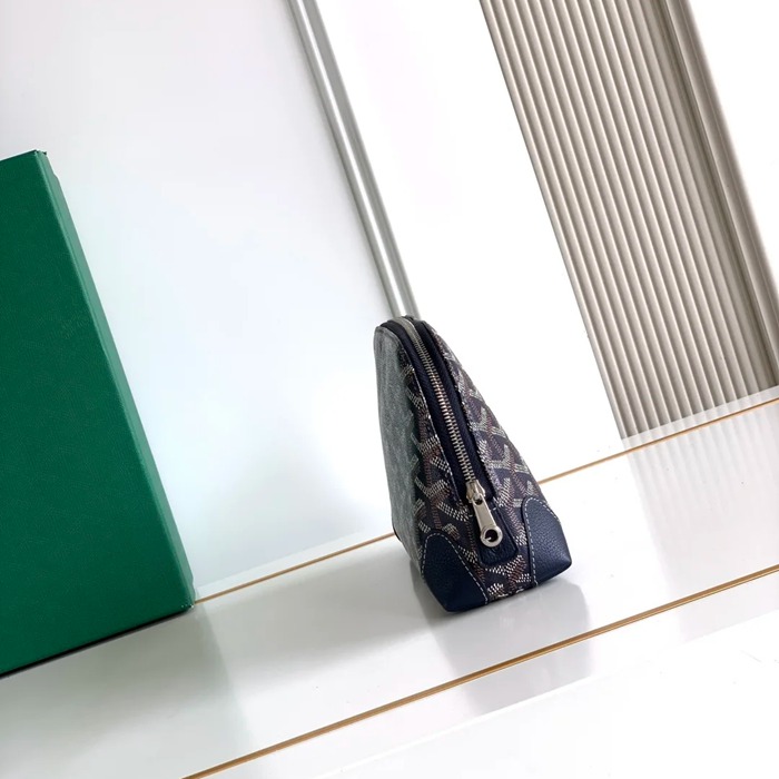 GOYARD 6107 レザー ブルー ハンドバッグ、ハンドバッグ ヴァンドーム、レザー、クラシック 18x13.5cm サイズ:18x13.5cm