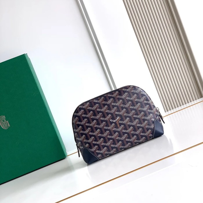 GOYARD 6107 レザー ブルー ハンドバッグ、ハンドバッグ ヴァンドーム、レザー、クラシック 18x13.5cm サイズ:18x13.5cm