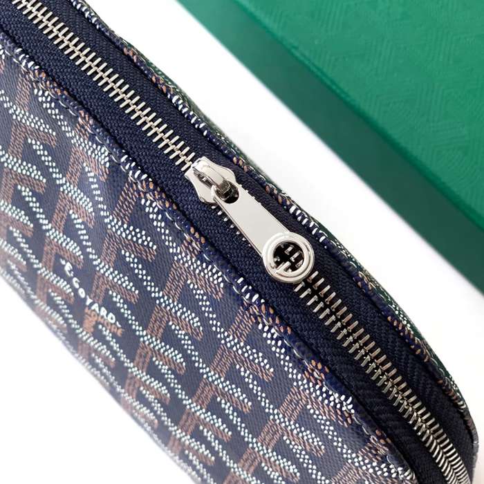 GOYARD 6107 レザー ブルー ハンドバッグ、ハンドバッグ ヴァンドーム、レザー、クラシック 18x13.5cm サイズ:18x13.5cm