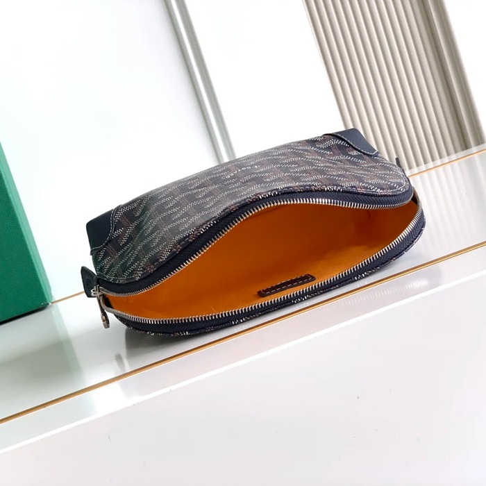 GOYARD 6107 レザー ブルー ハンドバッグ、ハンドバッグ ヴァンドーム、レザー、クラシック 18x13.5cm サイズ:18x13.5cm