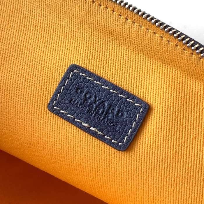 GOYARD 6107 レザー ブルー ハンドバッグ、ハンドバッグ ヴァンドーム、レザー、クラシック 18x13.5cm サイズ:18x13.5cm