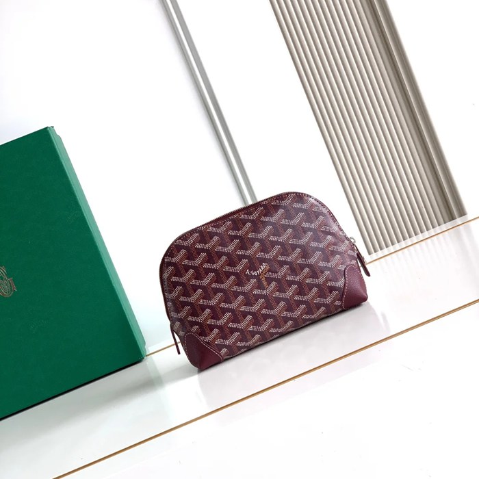 GOYARD 6107 レザー ワインレッド ハンドバッグ、ハンドバッグ ヴァンドーム、レザー、クラシック 18x13.5cm サイズ:18x13.5cm