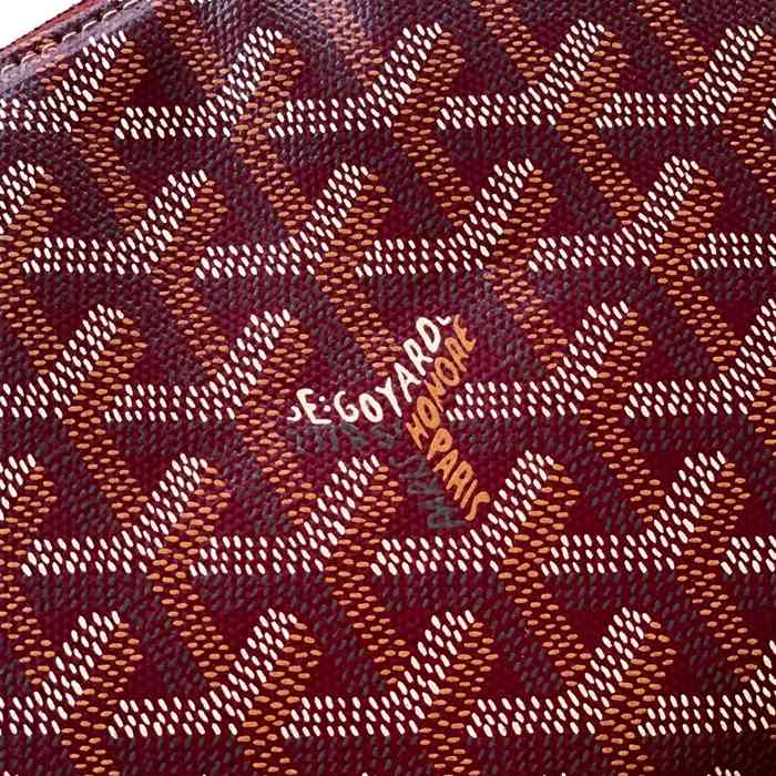 GOYARD 6107 レザー ワインレッド ハンドバッグ、ハンドバッグ ヴァンドーム、レザー、クラシック 18x13.5cm サイズ:18x13.5cm