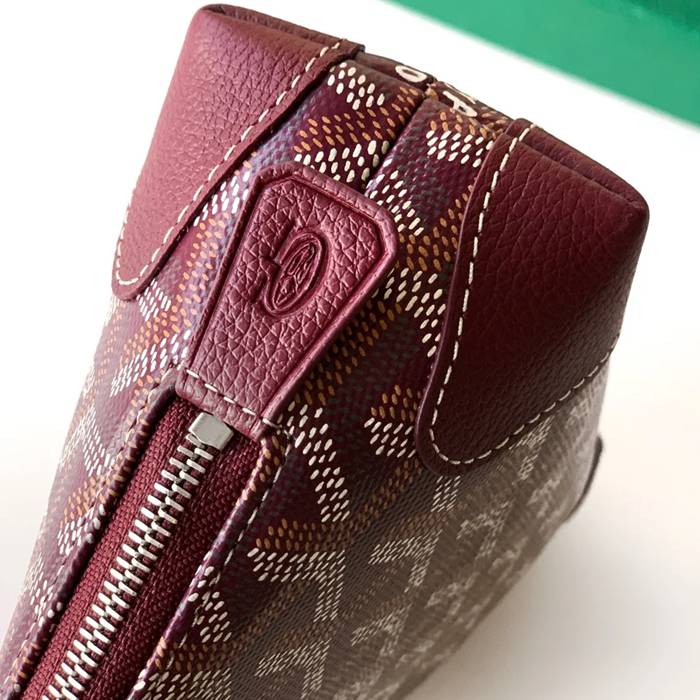 GOYARD 6107 レザー ワインレッド ハンドバッグ、ハンドバッグ ヴァンドーム、レザー、クラシック 18x13.5cm サイズ:18x13.5cm