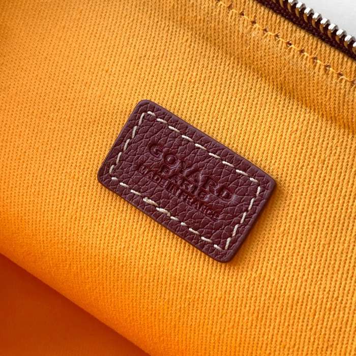 GOYARD 6107 レザー ワインレッド ハンドバッグ、ハンドバッグ ヴァンドーム、レザー、クラシック 18x13.5cm サイズ:18x13.5cm
