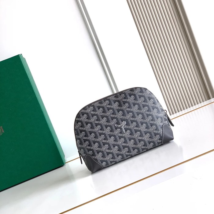 GOYARD 6107 レザー グレー ハンドバッグ、ハンドバッグ ヴァンドーム、レザー、クラシック 18x13.5cm サイズ:18x13.5cm