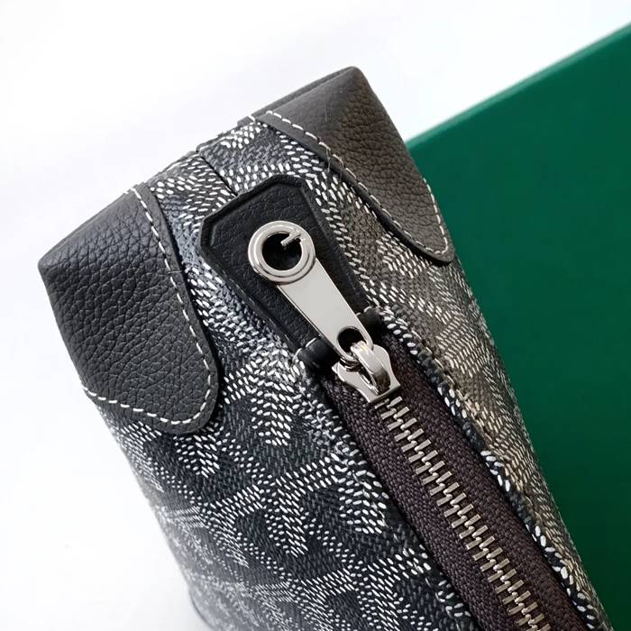 GOYARD 6107 レザー グレー ハンドバッグ、ハンドバッグ ヴァンドーム、レザー、クラシック 18x13.5cm サイズ:18x13.5cm