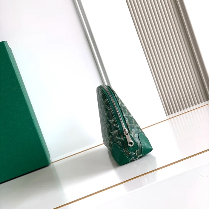 GOYARD 6107 レザー グリーン ハンドバッグ、ハンドバッグ ヴァンドーム、レザー、クラシック 18x13.5cm サイズ:18x13.5cm