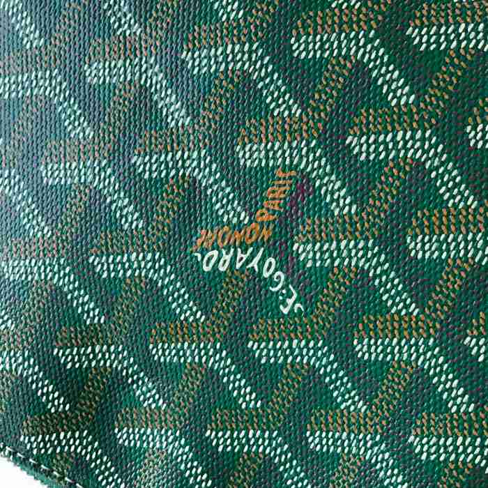GOYARD 6107 レザー グリーン ハンドバッグ、ハンドバッグ ヴァンドーム、レザー、クラシック 18x13.5cm サイズ:18x13.5cm