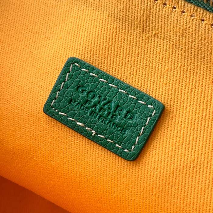 GOYARD 6107 レザー グリーン ハンドバッグ、ハンドバッグ ヴァンドーム、レザー、クラシック 18x13.5cm サイズ:18x13.5cm