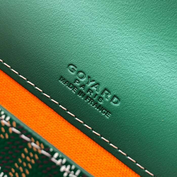 GOYARD 6112 キャンバス、レザー イエロー ハンドバッグ、木製バッグ、ミニバッグ モンテカルロ、キャンバス、木製 サイズ:9X3.3X10cm