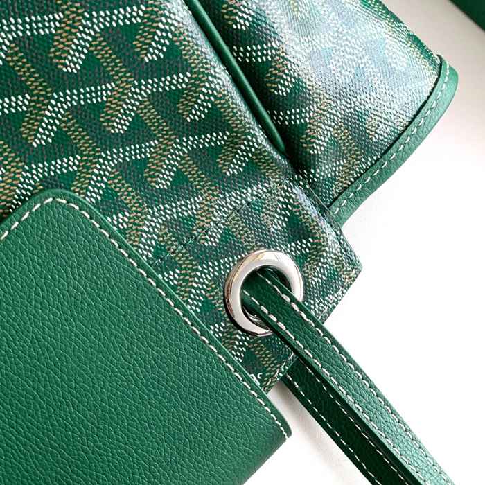 GOYARD 6685 レザー グリーン ハンドバッグ ルエット、レザー 31x23x14cm サイズ:31x23x14cm