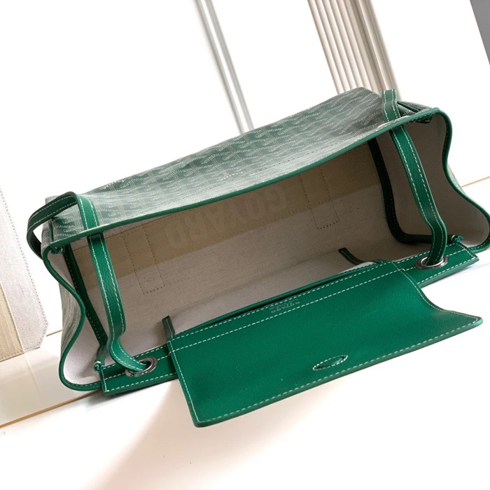 GOYARD 6685 レザー グリーン ハンドバッグ ルエット、レザー 31x23x14cm サイズ:31x23x14cm