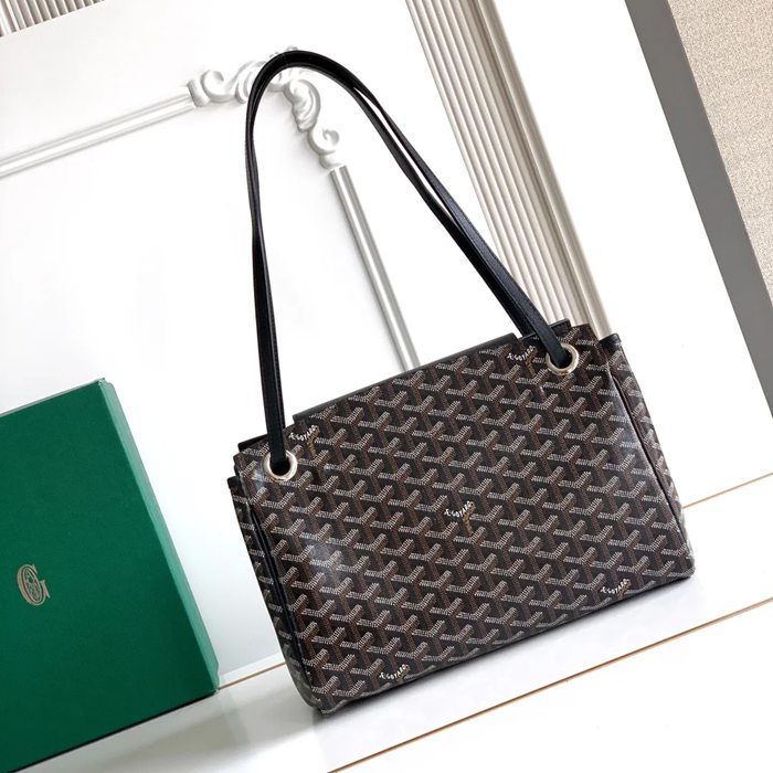 GOYARD 6685 レザー ブラック ハンドバッグ ルエット、レザー 31x23x14cm サイズ:31x23x14cm
