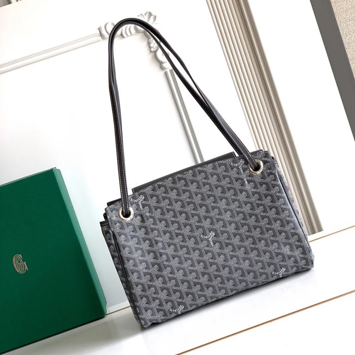 GOYARD 6685 レザー グレー ハンドバッグ ルエット、レザー 31x23x14cm サイズ:31x23x14cm