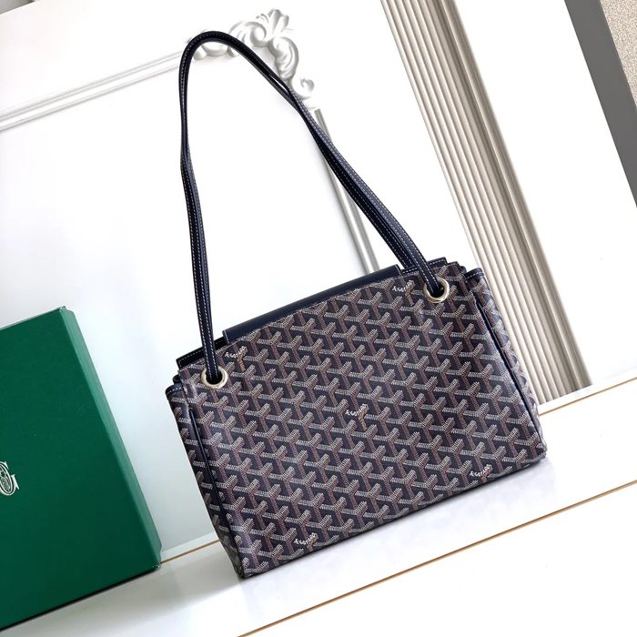 GOYARD 6685 レザー ブルー ハンドバッグ ルエット、レザー 31x23x14cm サイズ:31x23x14cm