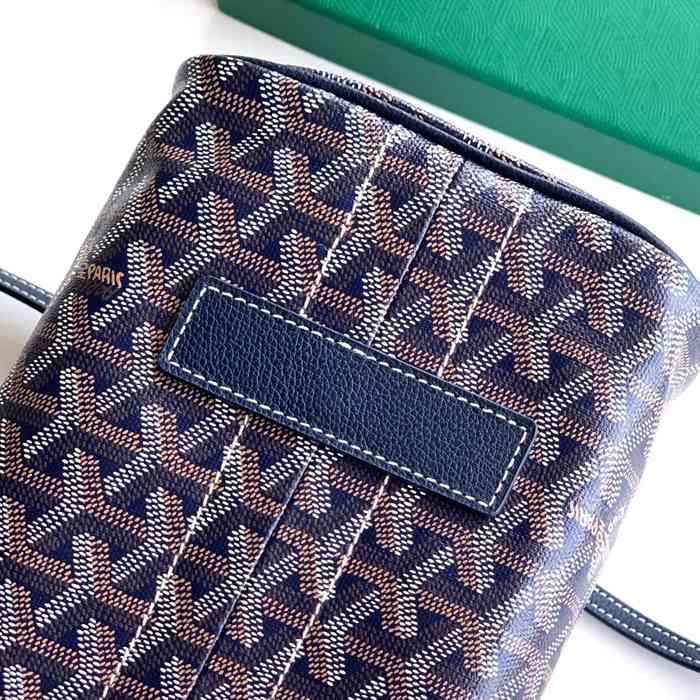 GOYARD 6685 レザー ブルー ハンドバッグ ルエット、レザー 31x23x14cm サイズ:31x23x14cm