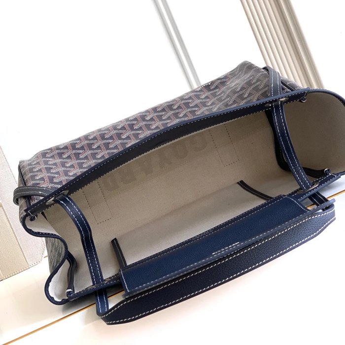 GOYARD 6685 レザー ブルー ハンドバッグ ルエット、レザー 31x23x14cm サイズ:31x23x14cm