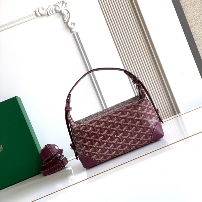 GOYARD 8031 ワインレッド 化粧ポーチ、ハンドバッグ ボーイング 24x13x12cm サイズ:24x13x12cm