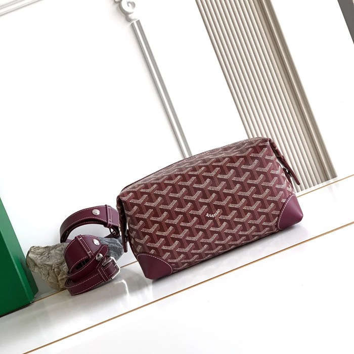 GOYARD 8031 ワインレッド 化粧ポーチ、ハンドバッグ ボーイング 24x13x12cm サイズ:24x13x12cm