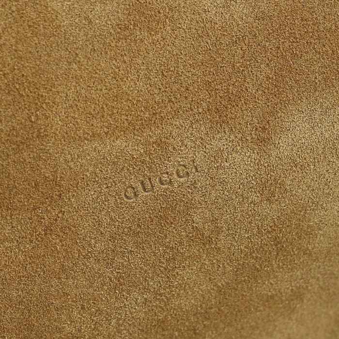 GUCCI 850546 カーフレザー、レザー ブラウン、ゴールド ハンドバッグ GG、馬銜 40x36x12cm サイズ:40x36x12cm
