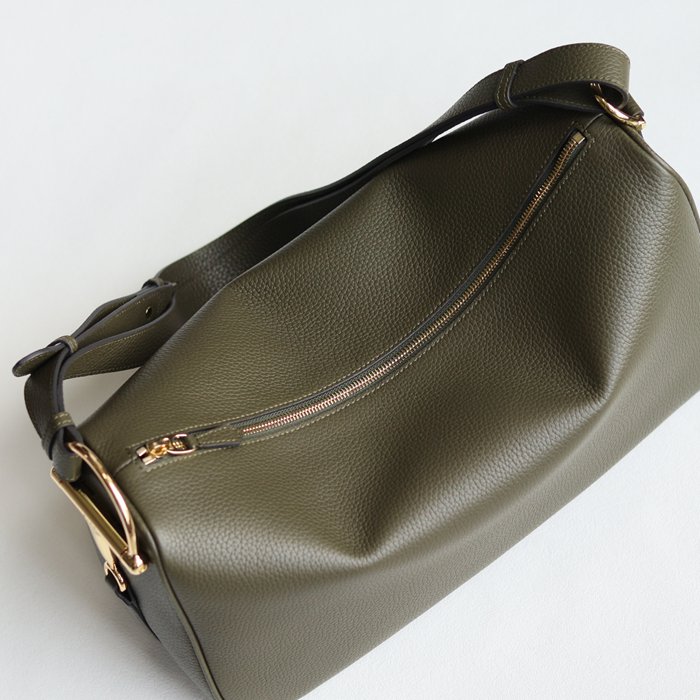 GUCCI 862530 カーフレザー、レザー グリーン ショルダーバッグ 馬銜 38cm サイズ:8X20X15cm