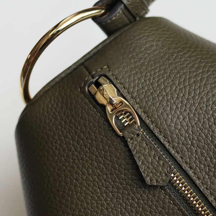 GUCCI 862530 カーフレザー、レザー グリーン ショルダーバッグ 馬銜 38cm サイズ:8X20X15cm